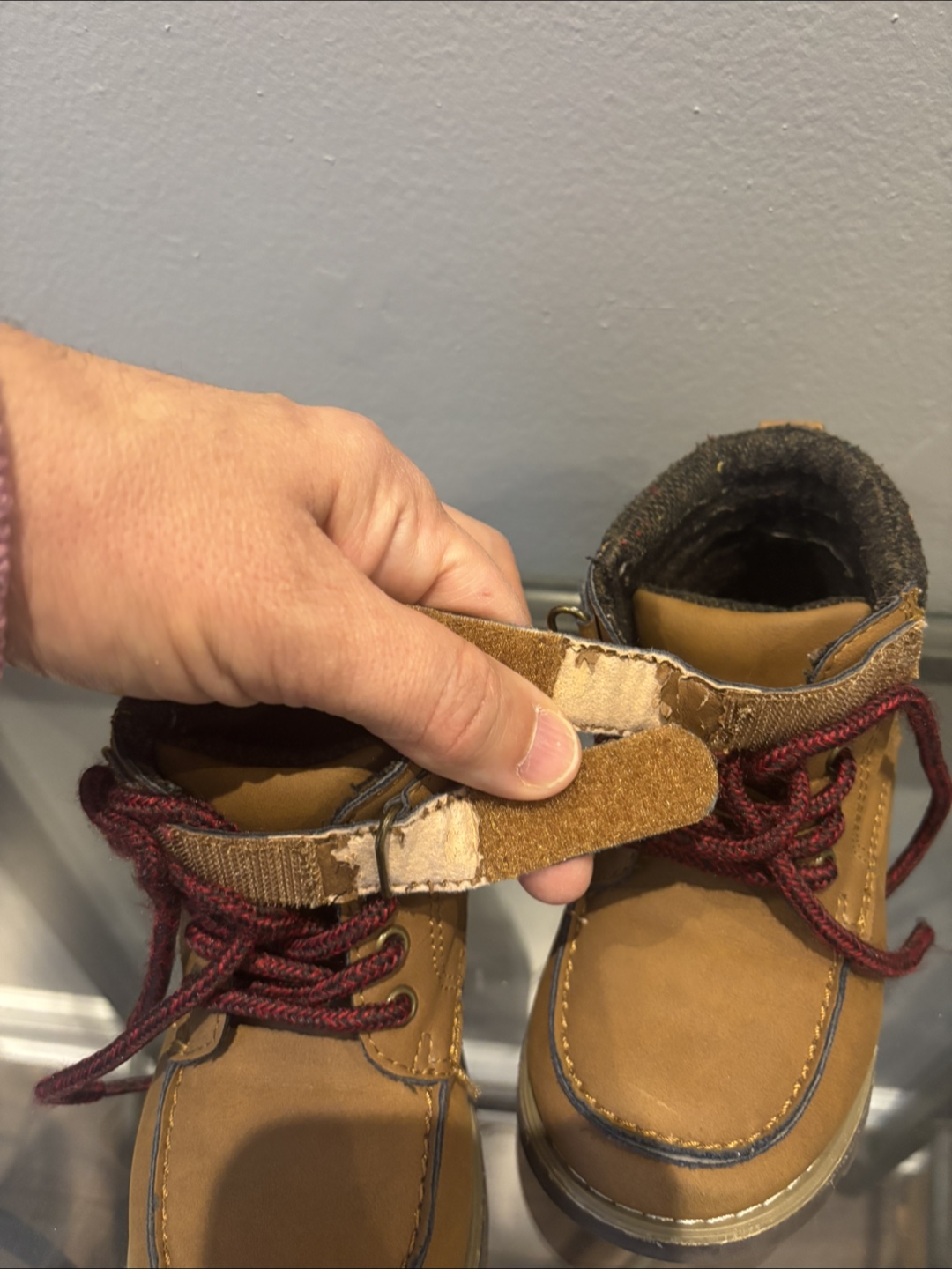 Kids Tan Work Boots 8c - photo 2