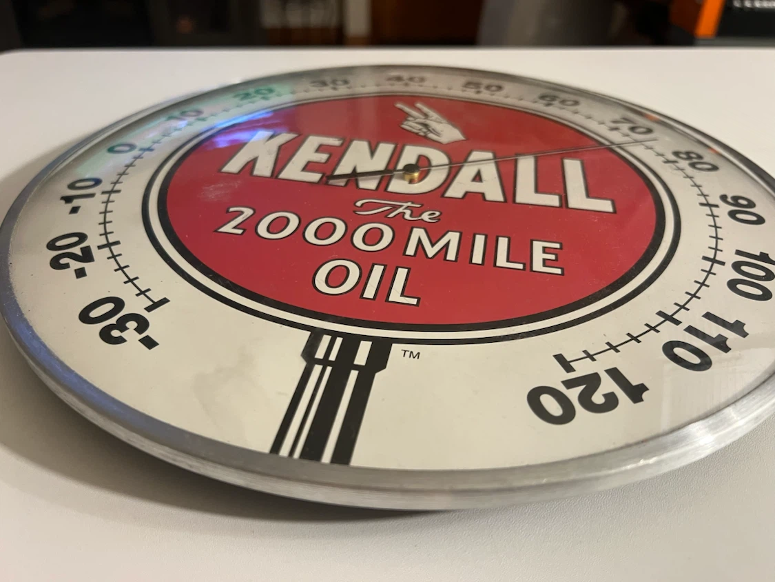 Kendall The 2000 Mile Oil Thermometer Clock - photo 3