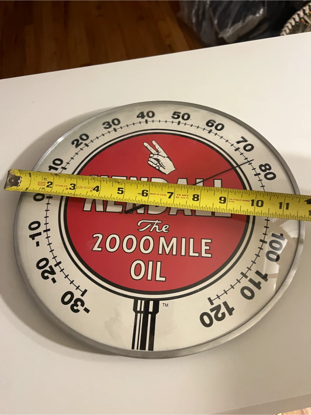 Kendall The 2000 Mile Oil Thermometer Clock - photo 4