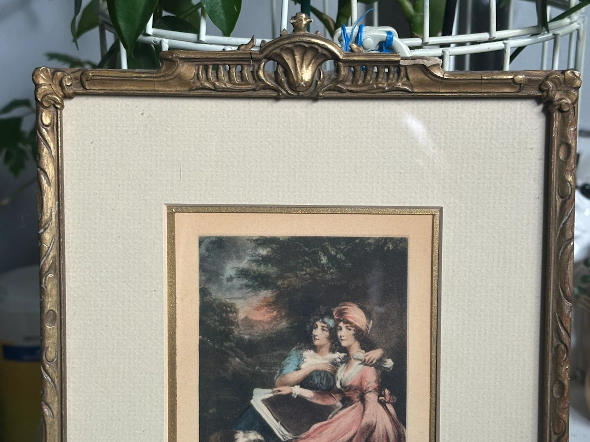 Vintage Gold Framed Frankland Sisters Print - photo 2