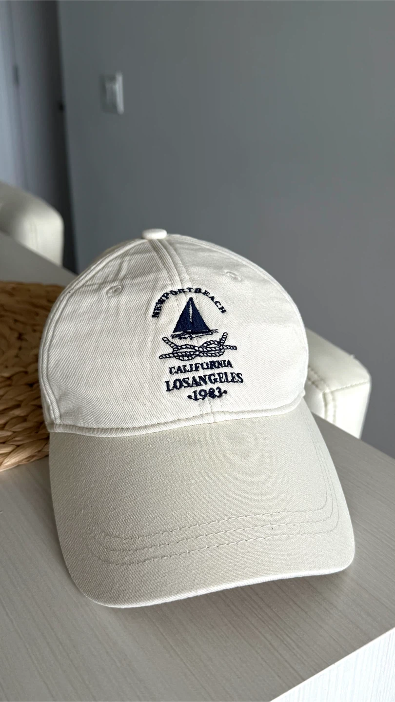 Zara embroidered twill cap