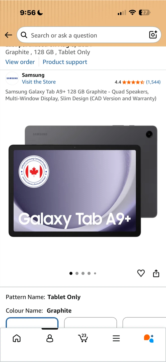 Samsung Galaxy Tab A9+ 128 GB Graphite - photo 4