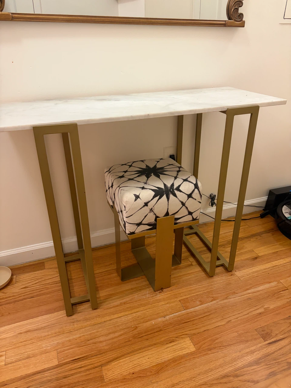 Gold and marble table
