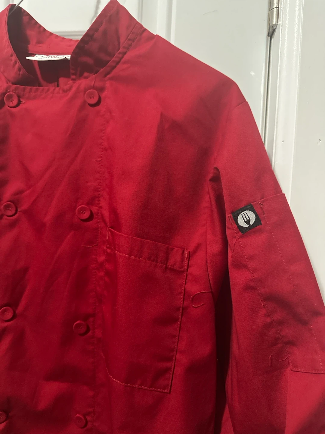 Chef Works Red Chef Coat - Size S - photo 2