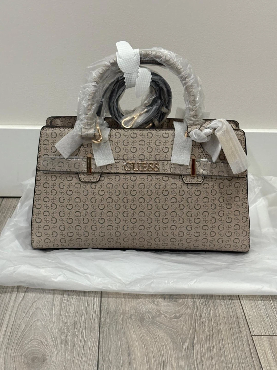 GUESS Monogram Tote Bag