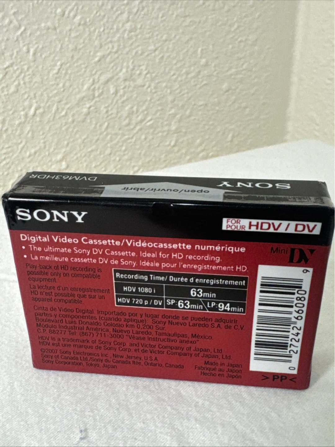 Sony DVM63HDR Mini DV Digital Video Cassette - photo 2