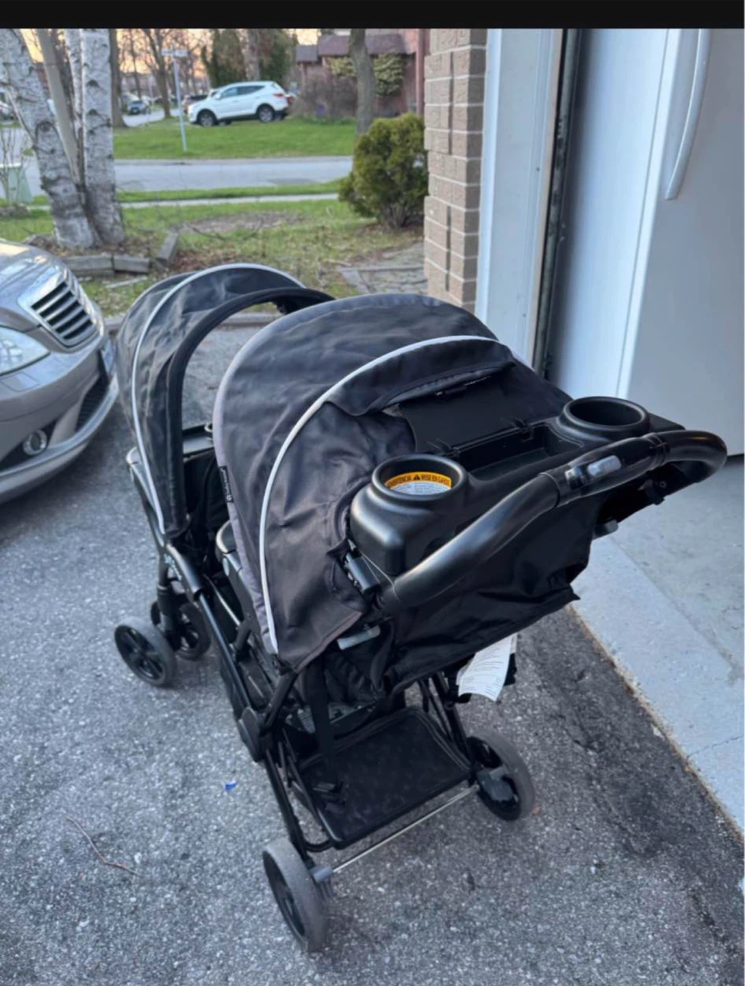 Sit 'n Stand Double Stroller - Black - photo 2