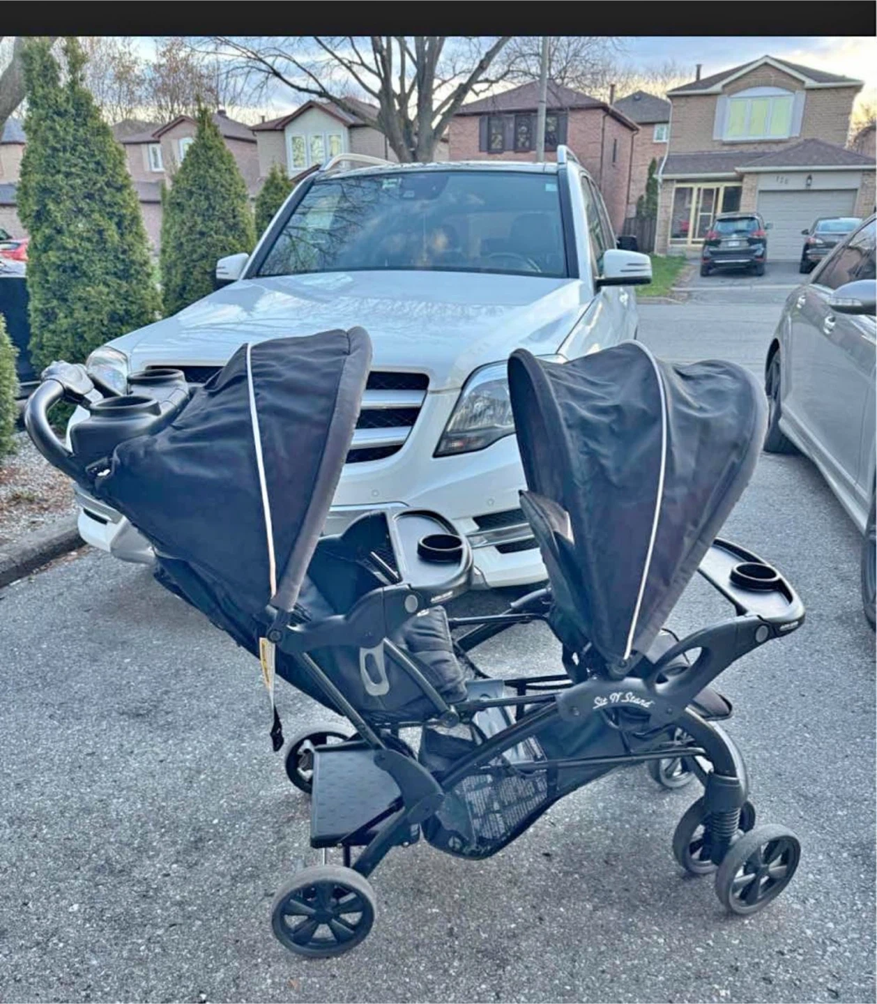 Sit 'n Stand Double Stroller - Black - photo 3