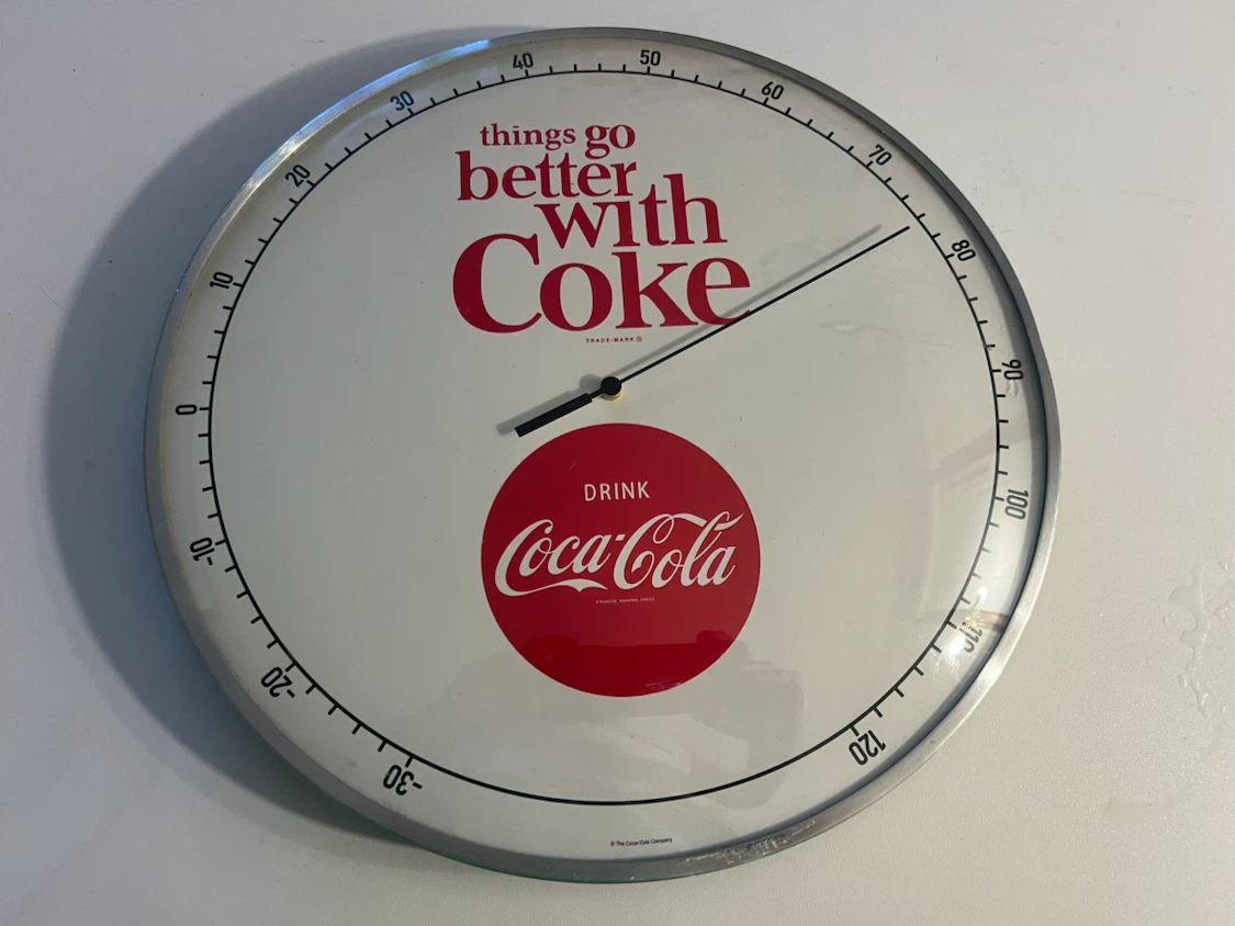 Coca-Cola "Things Go Better With Coke" THERMOMETER