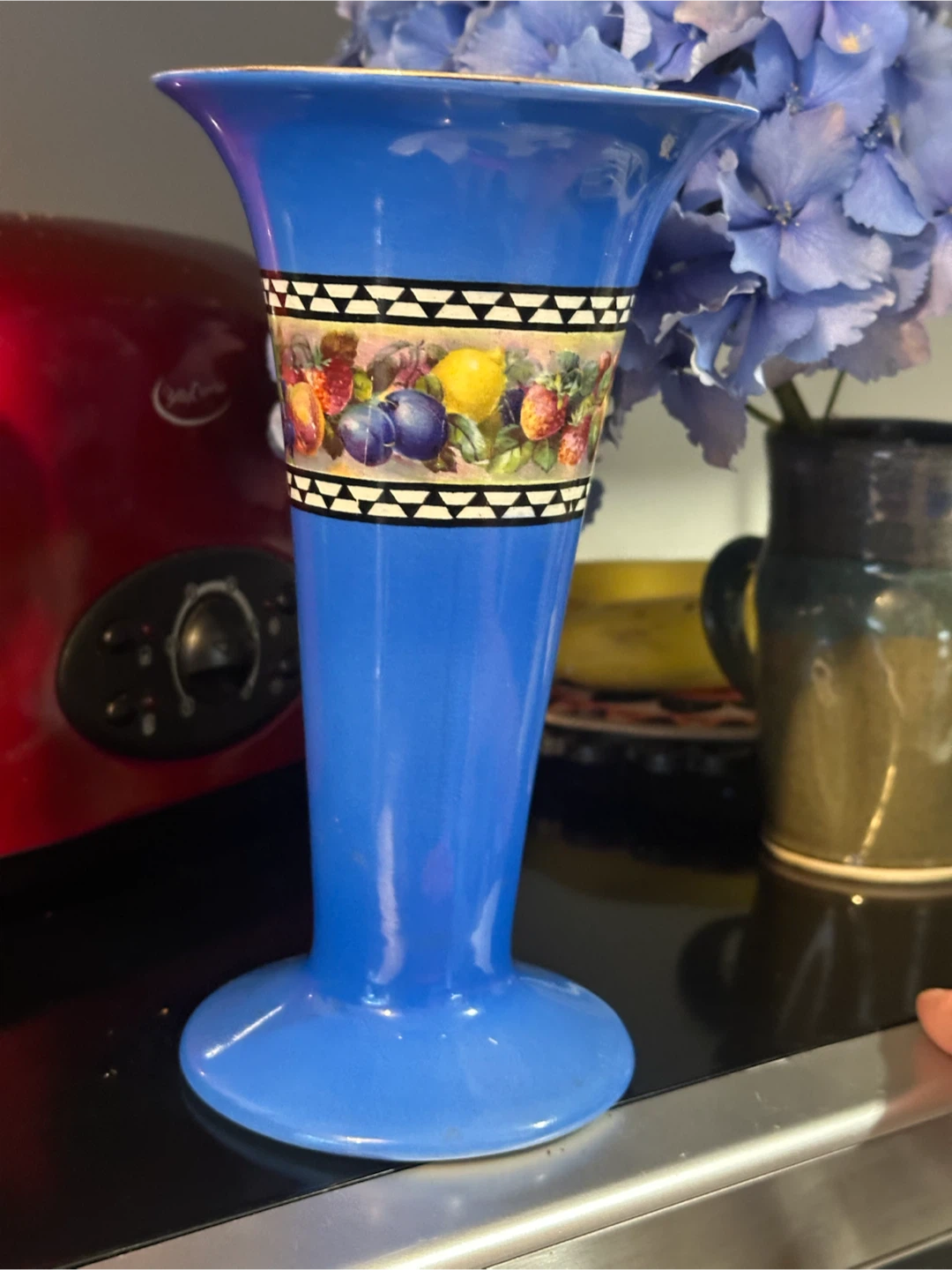Art Deco Wilkinson Ltd, England Trumpet Vase," "8.25 inches - photo 2