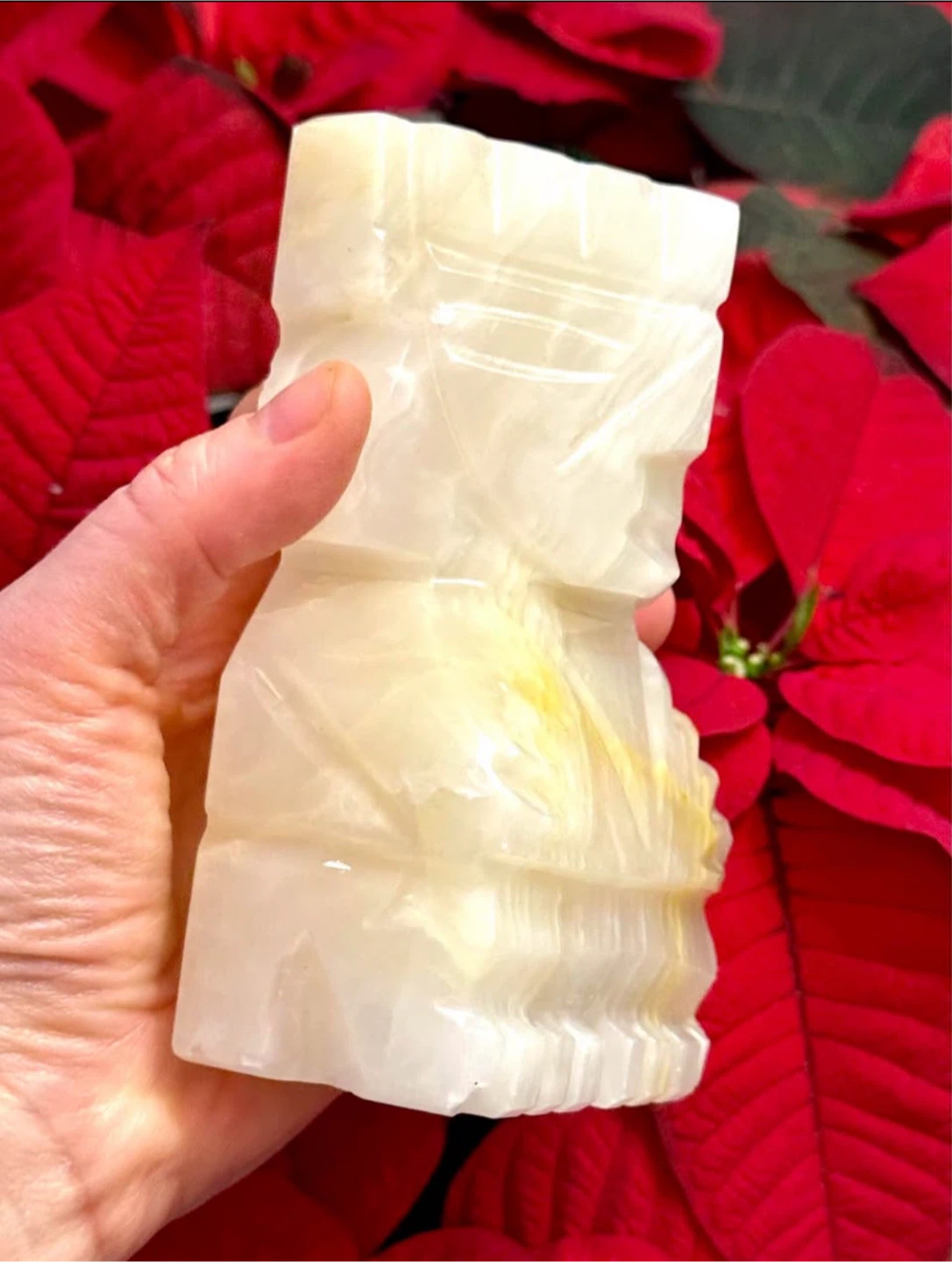 Aztec Onyx Bookend Figurine Marbled Beige - photo 2