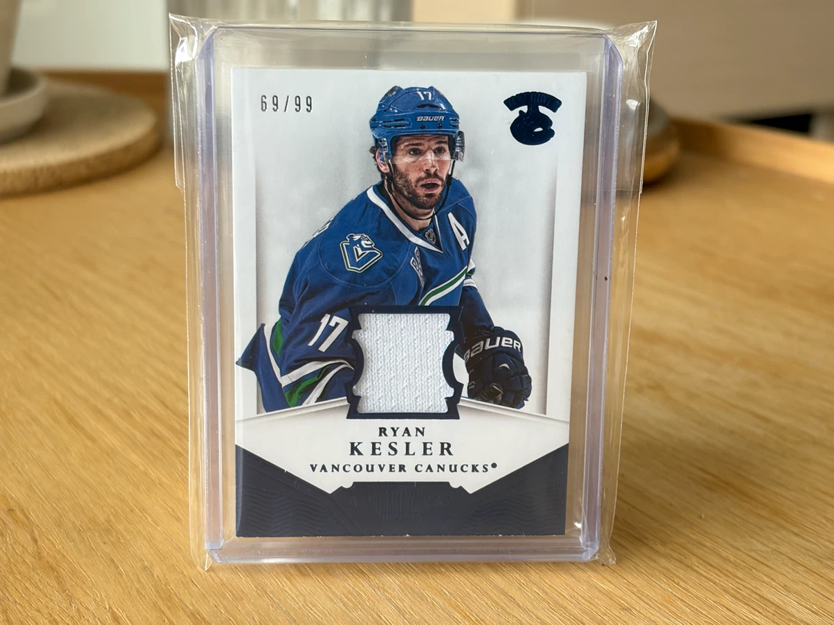 RYAN KESLER 69/99 Jersey Canucks Panini Card