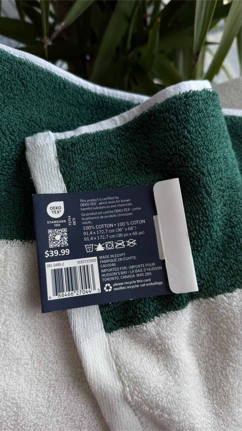 Two NWT Hudson's Bay Stripes Beach Towel, 70-in x 40-in - photo 4