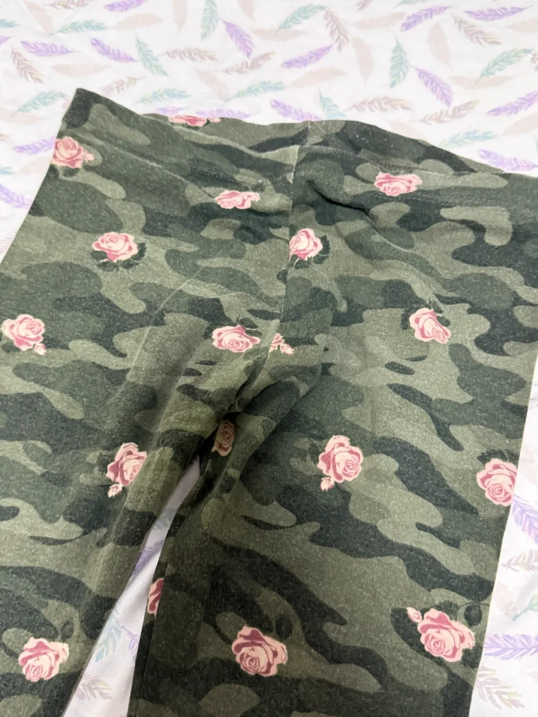 Girls' Leggings Camo Rose Print - photo 3