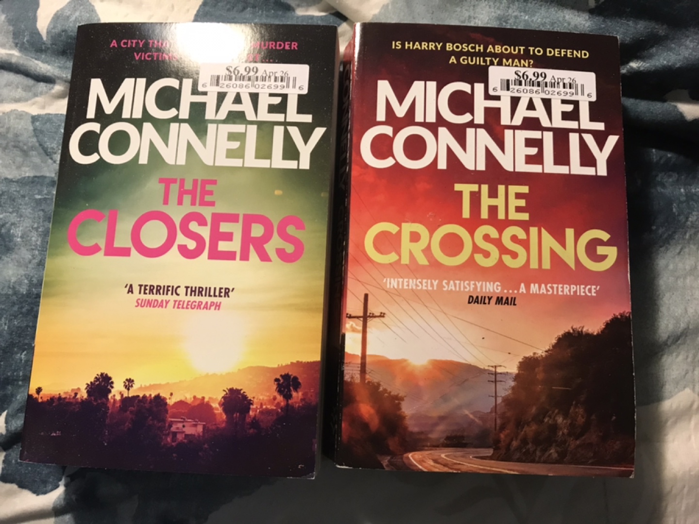 Michael Connelly The Closers & The Crossing Books