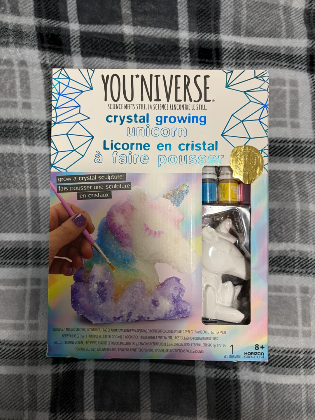 YOU*NIVERSE Crystal Growing Unicorn Kit