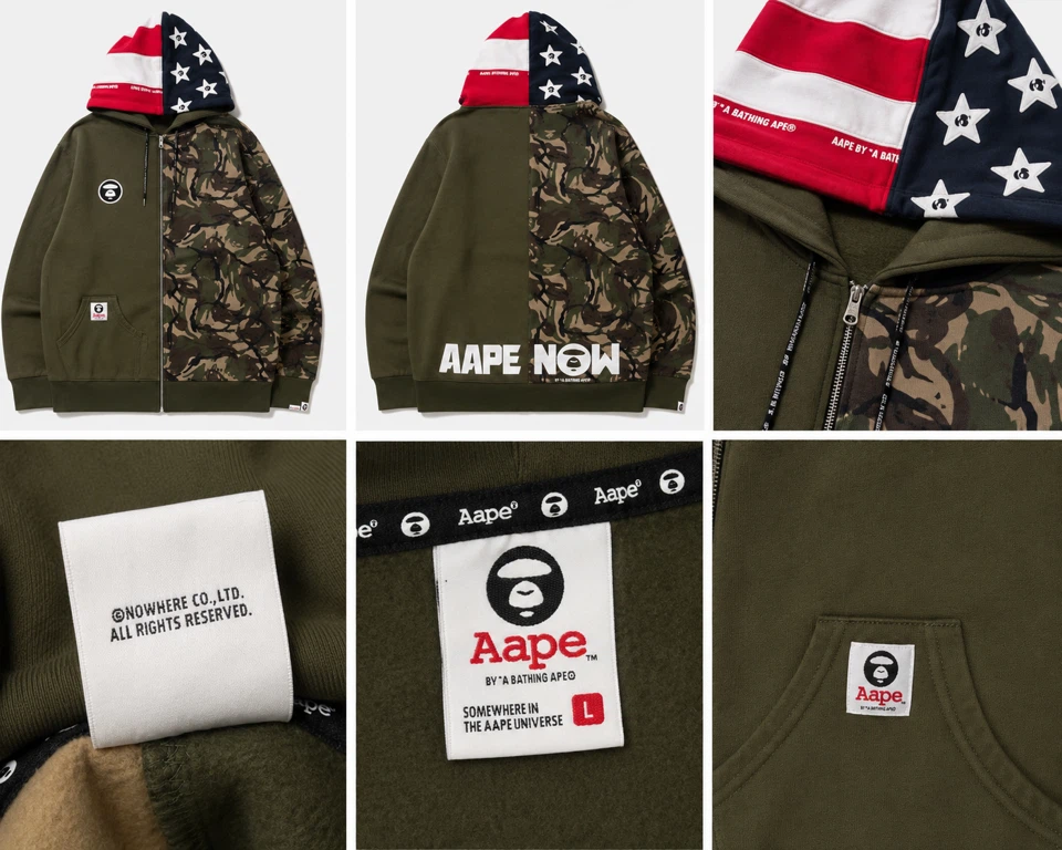 Authentic AAPE by A Bathing Ape Hoodie (Size L) | Worn Twice