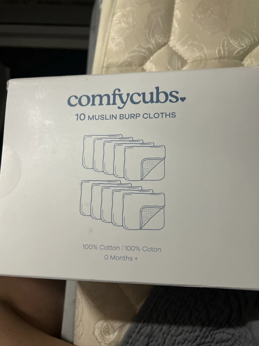 Comfy Cubs 10 Muslin Burp Cloths - photo 2