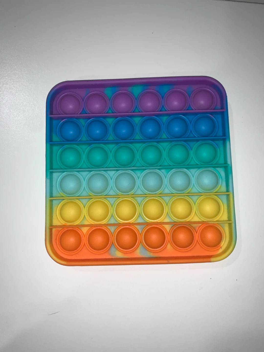 Rainbow Square Pop-It Fidget Toy