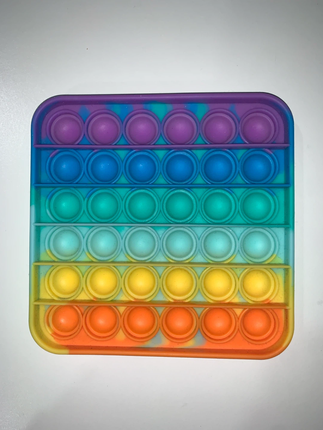 Rainbow Square Pop-It Fidget Toy - photo 2