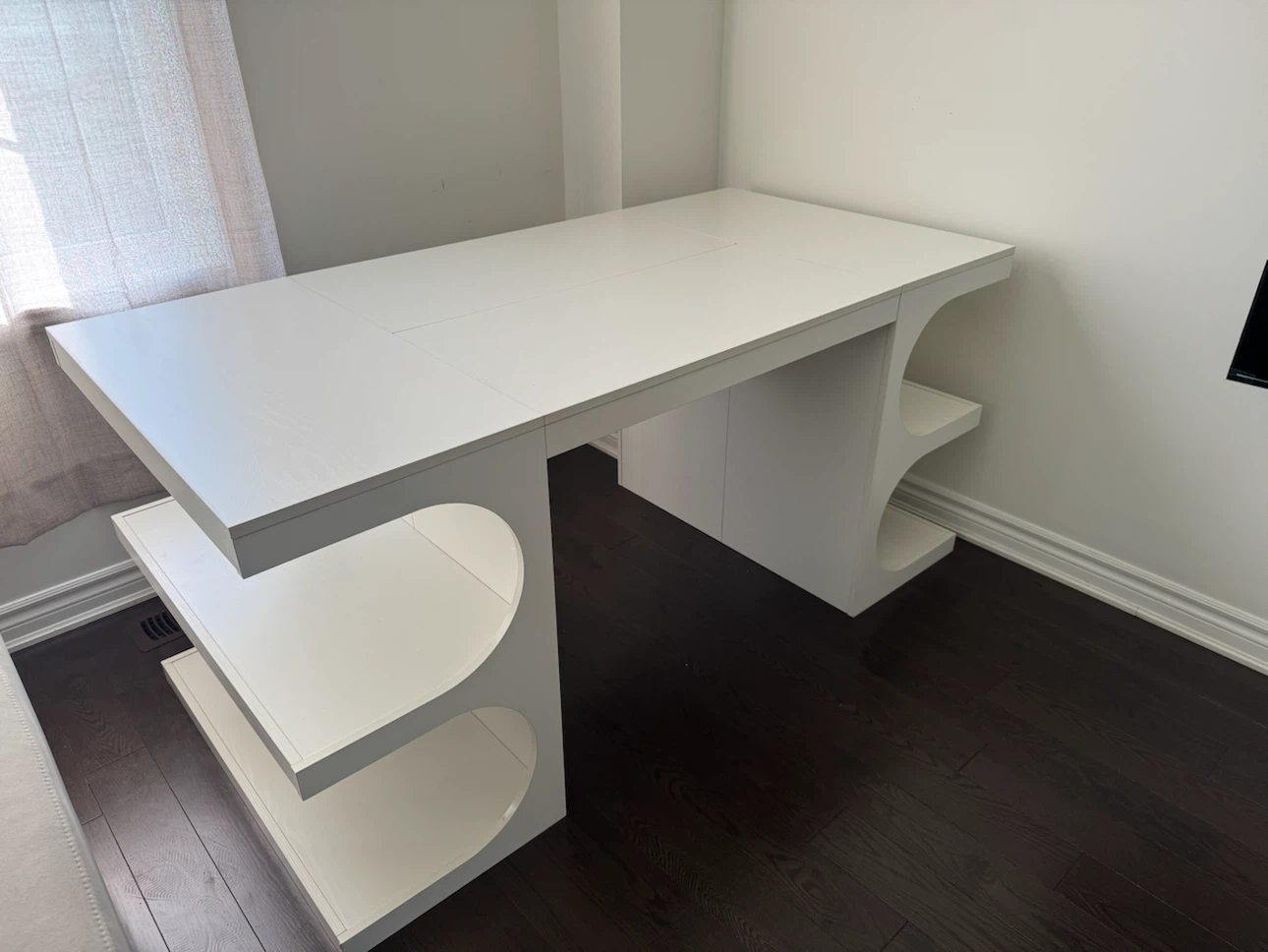 White Desk with Shelving