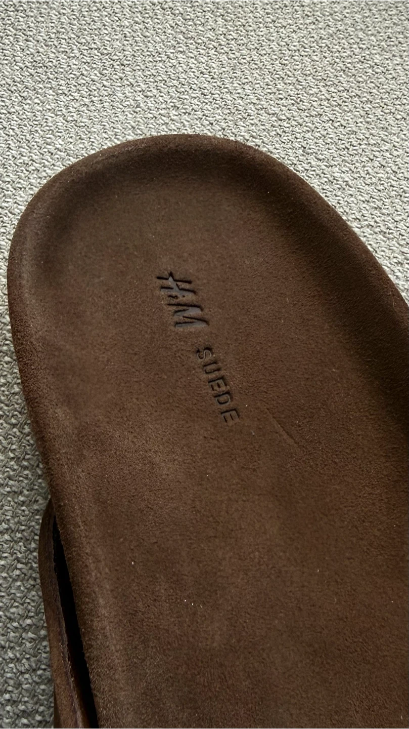 New H&M suede leather flip-flops 8 - photo 3