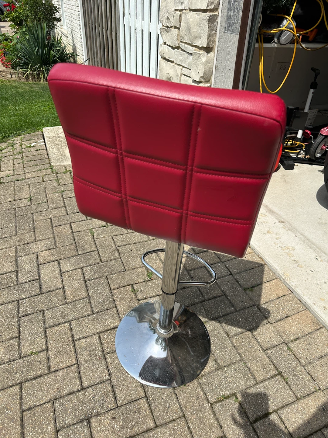 Red Bar Stool - photo 2