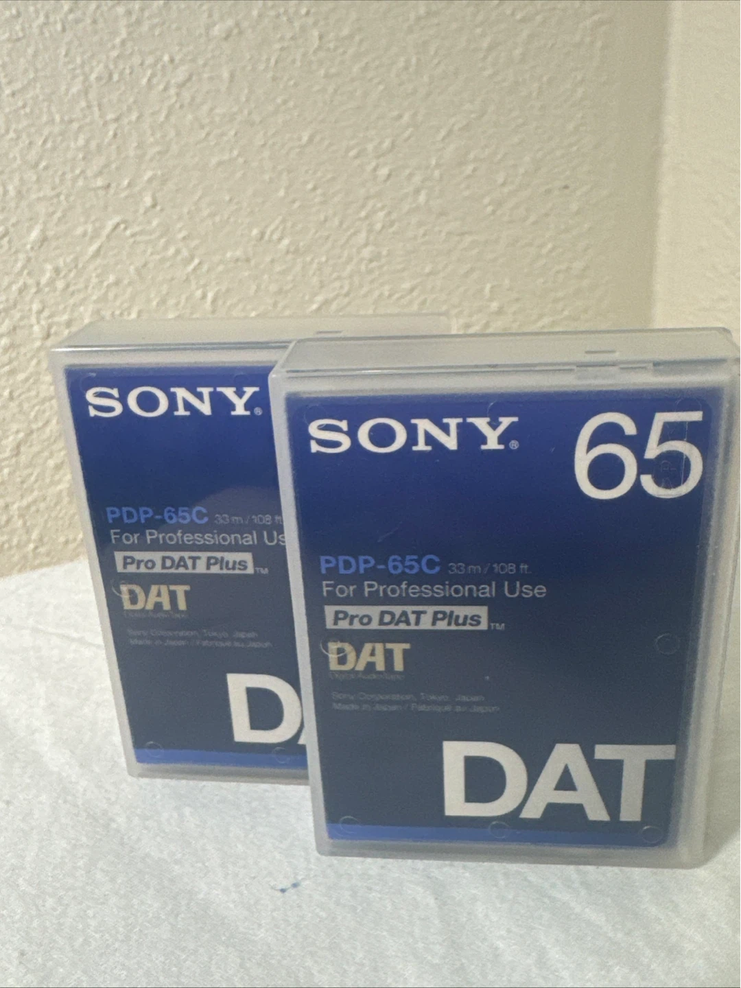 Sony 65 DAT PDP-65C Pro DAT Plus Cassettes (2-Pack)