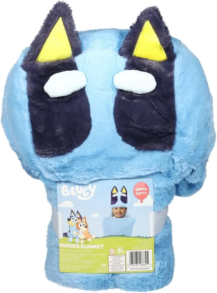 Bluey Hooded Blanket. New! Super soft.