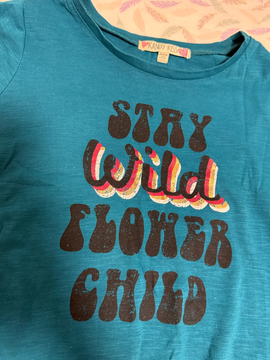 Kandy Kiss "Stay Wild Flower Child" T-Shirt Dress - photo 3
