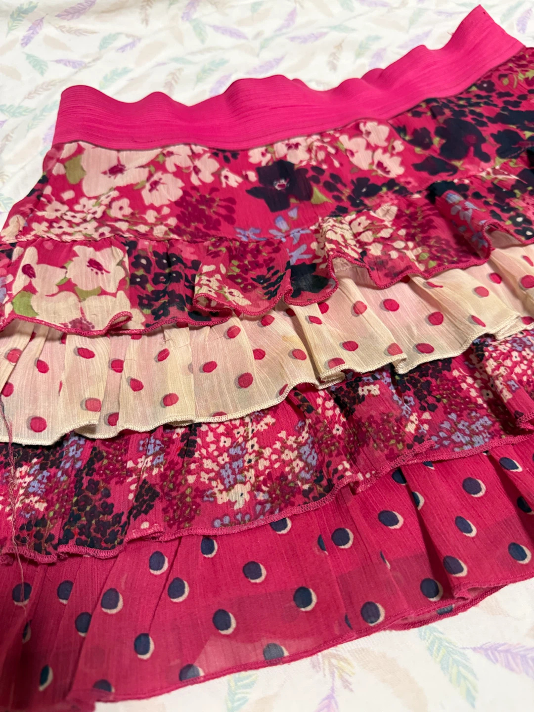 The Children's Place Pink Tiered Ruffle Skirt Size 14 - photo 3