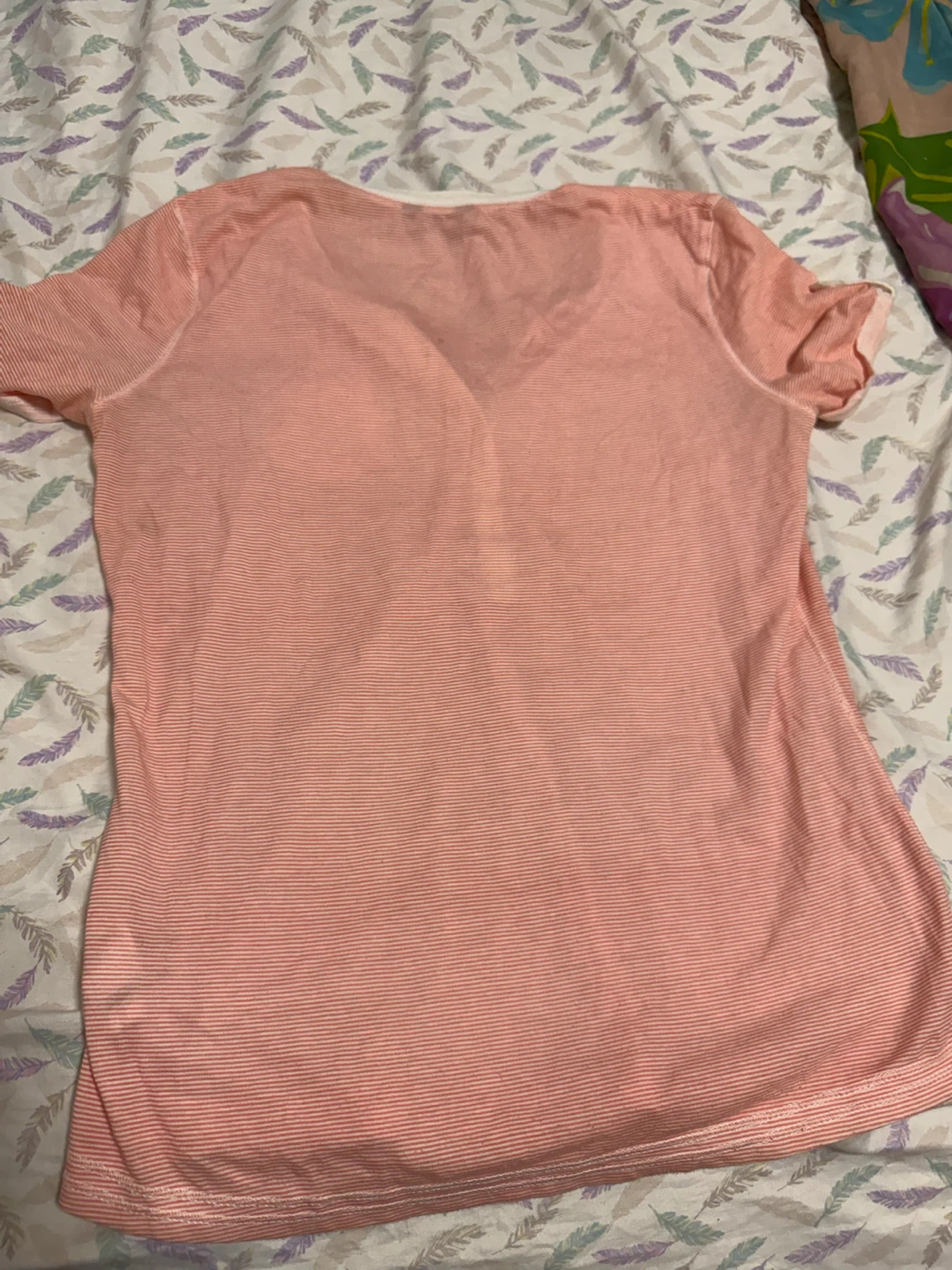 Pink Striped Henley Shirt - photo 2