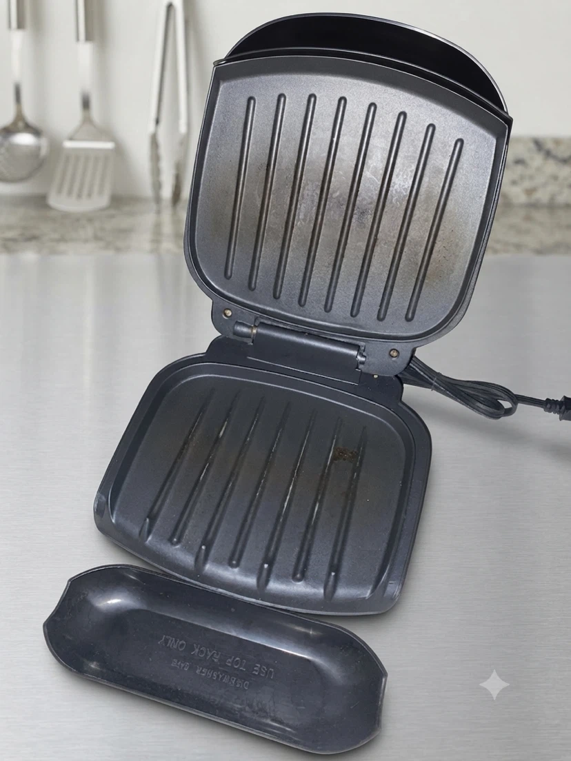 George Foreman Compact 2-Serving Indoor Grill & Panini Press - photo 2