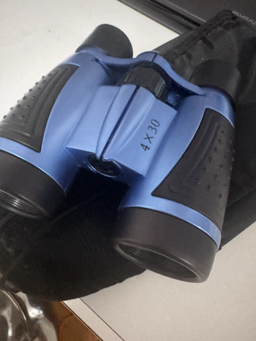 Blue 4x30 Binoculars with Carrying Case