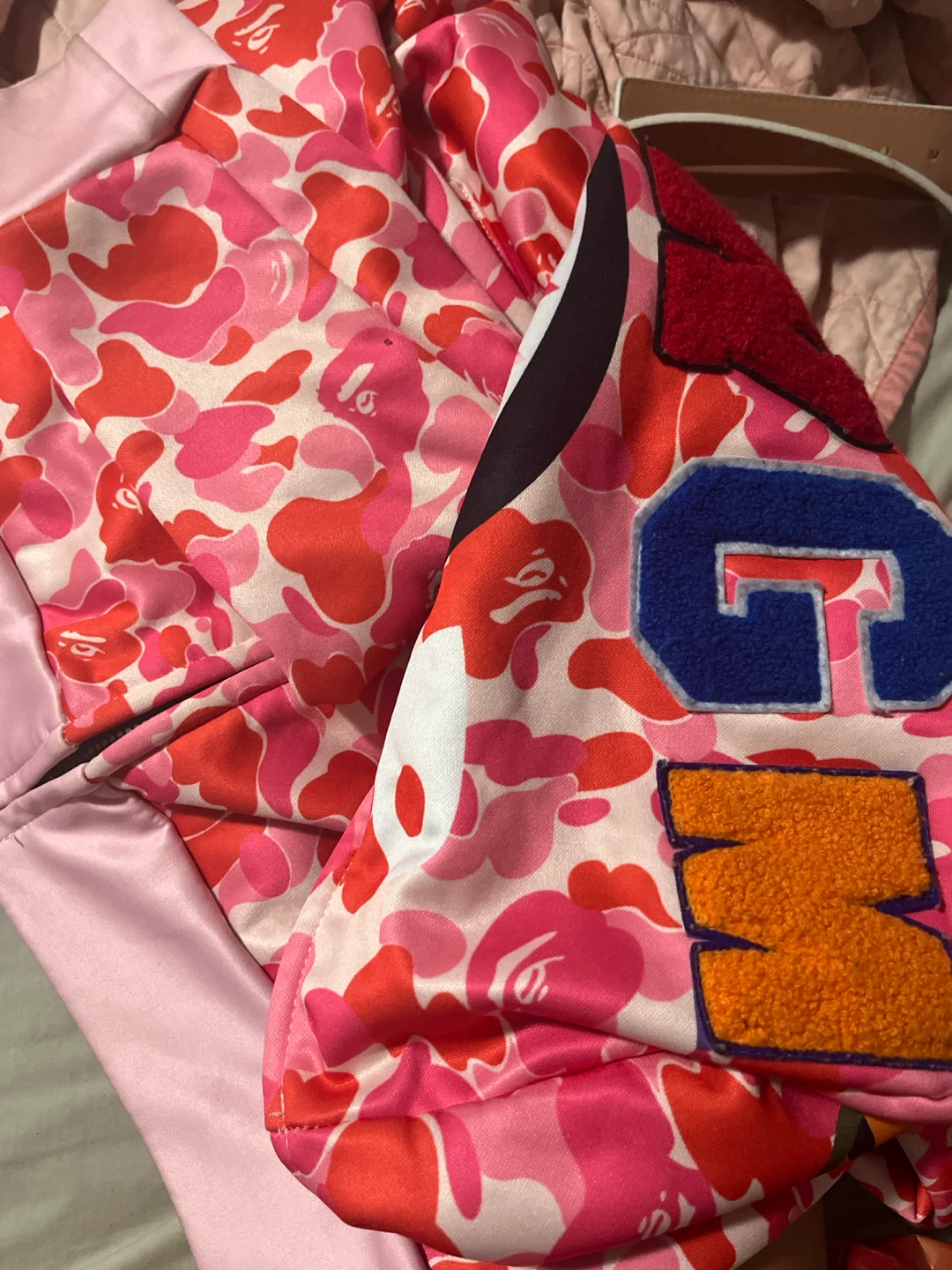 BAPE Shark Full Zip Hoodie Pink Camo - photo 2