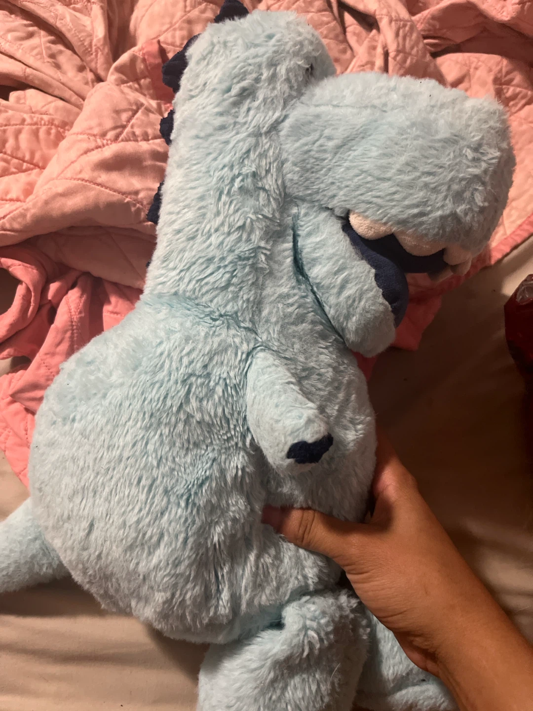 Light Blue Plush Dinosaur Toy - photo 2