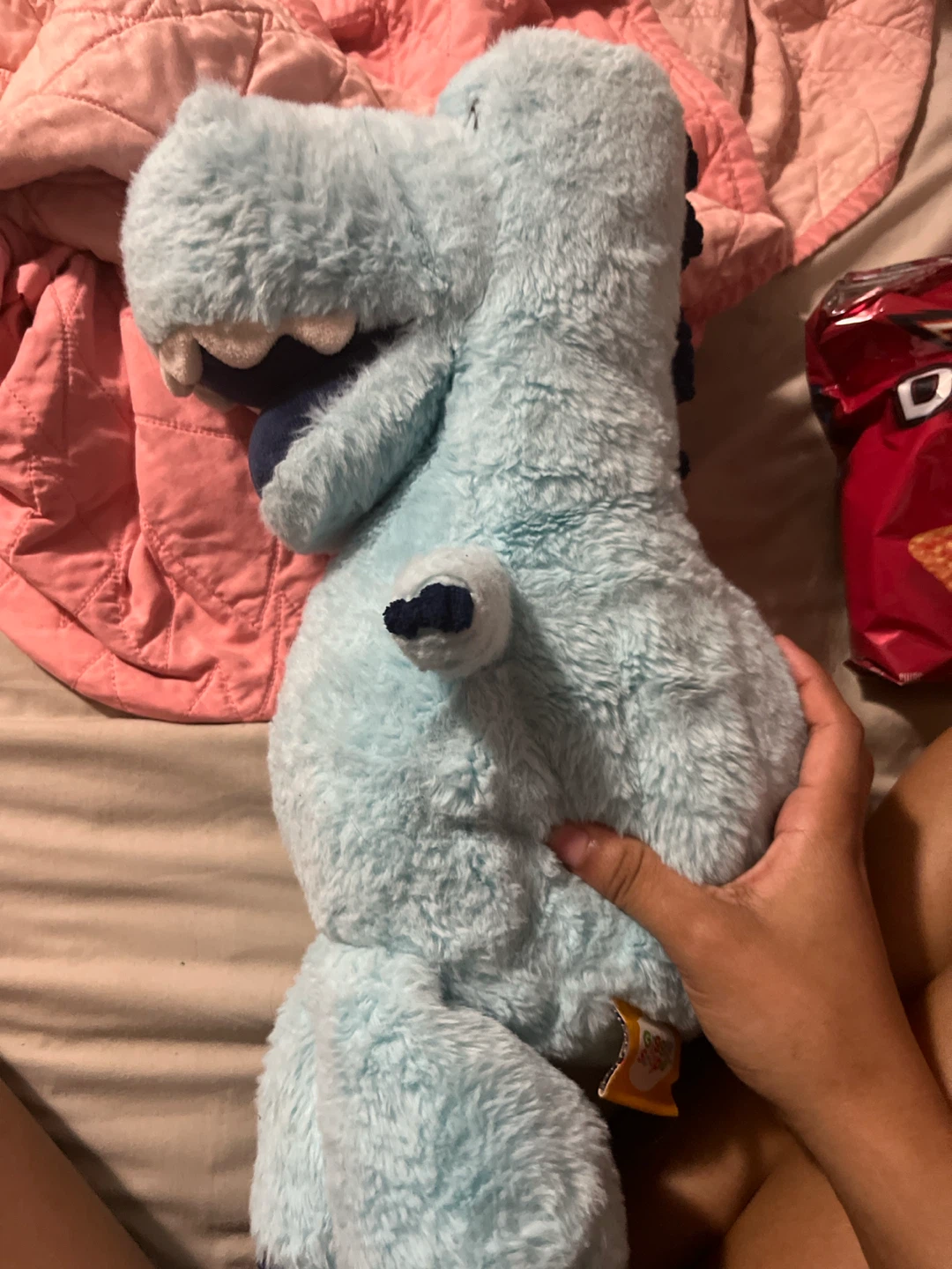 Light Blue Plush Dinosaur Toy - photo 3