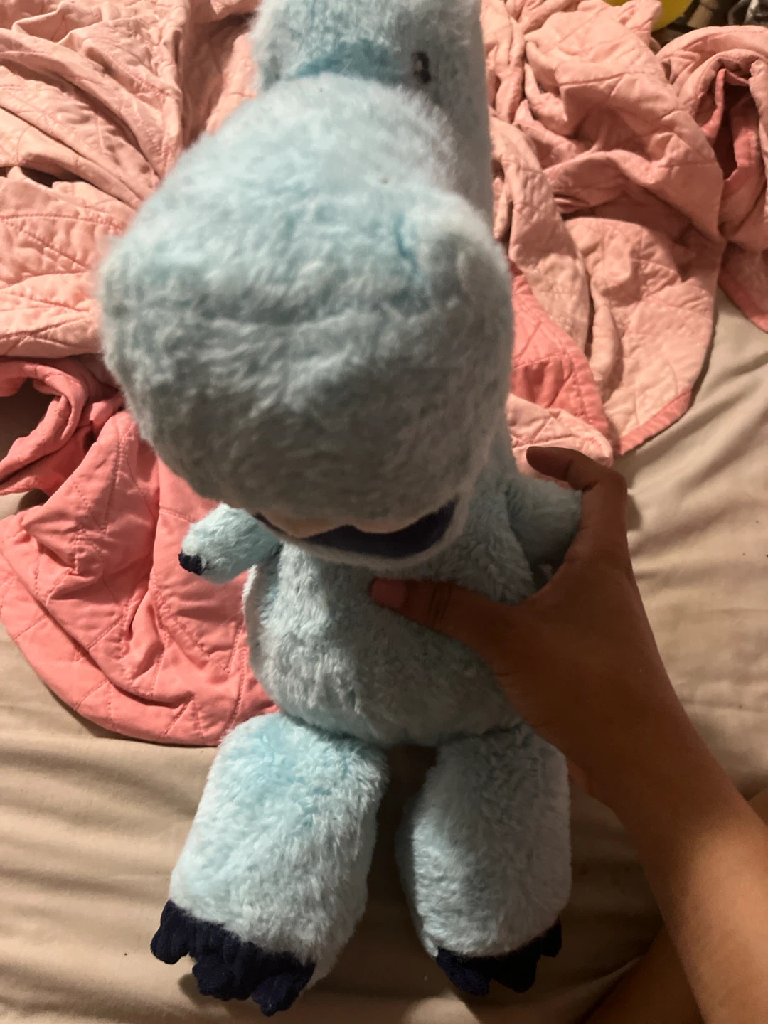 Light Blue Plush Dinosaur Toy - photo 4