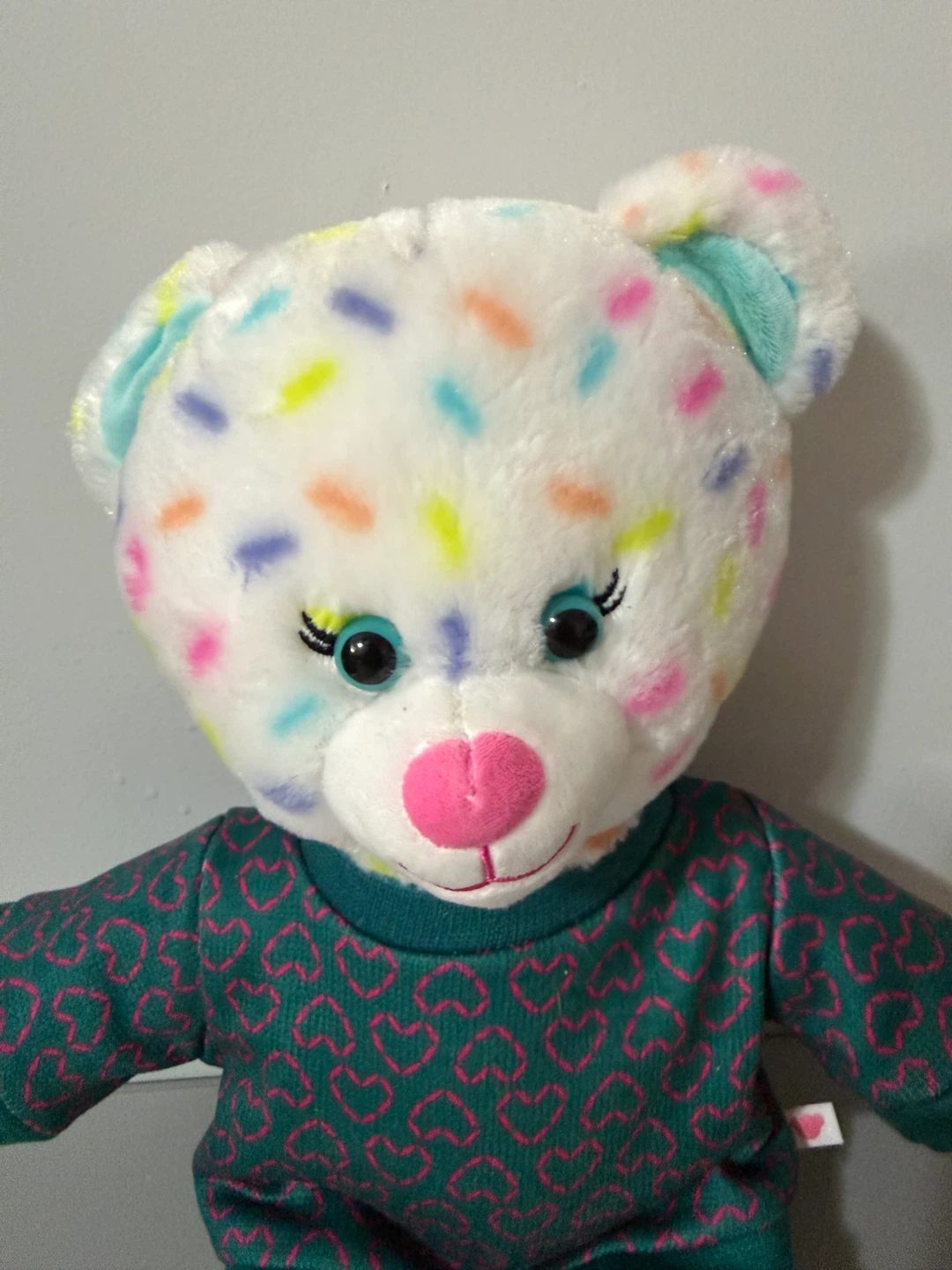 Build-A-Bear Sweet Sprinkles Confetti Heart Sweater Retired 2022 - photo 5