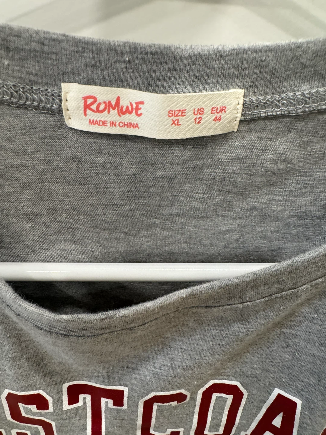 Grey "Westcoast" Cropped T-Shirt XL - photo 2