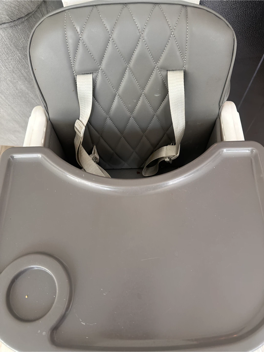 Grey High Chair with Tray - photo 2