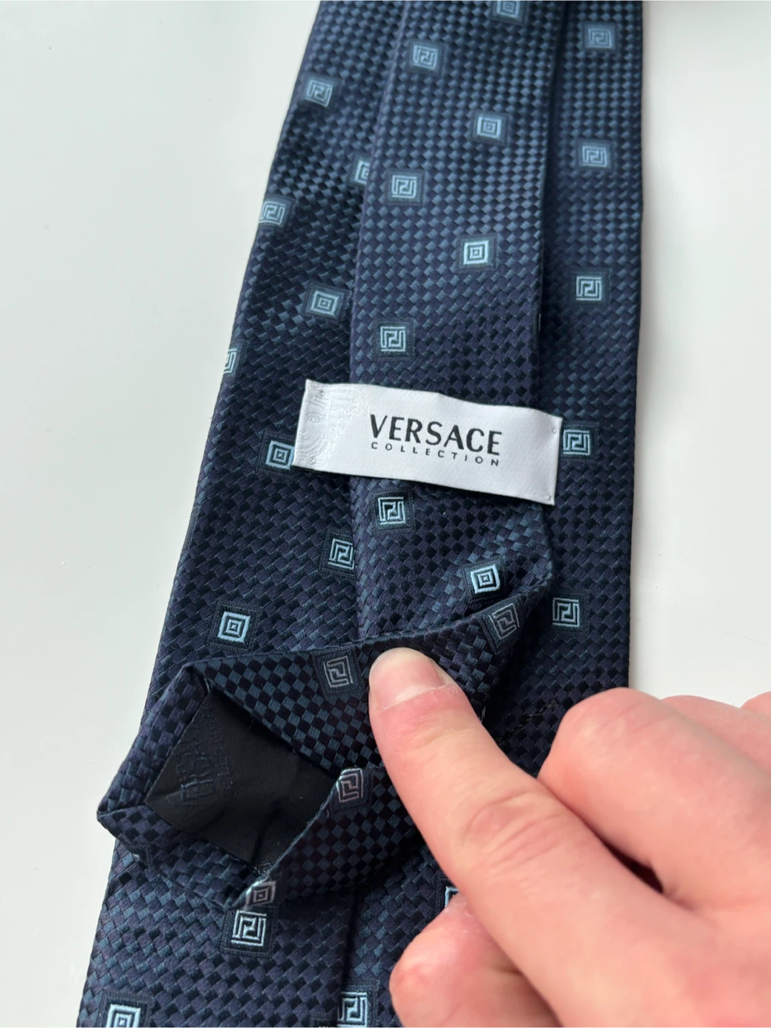 Versace Collection Blue Medusa Logo Silk Tie - photo 4