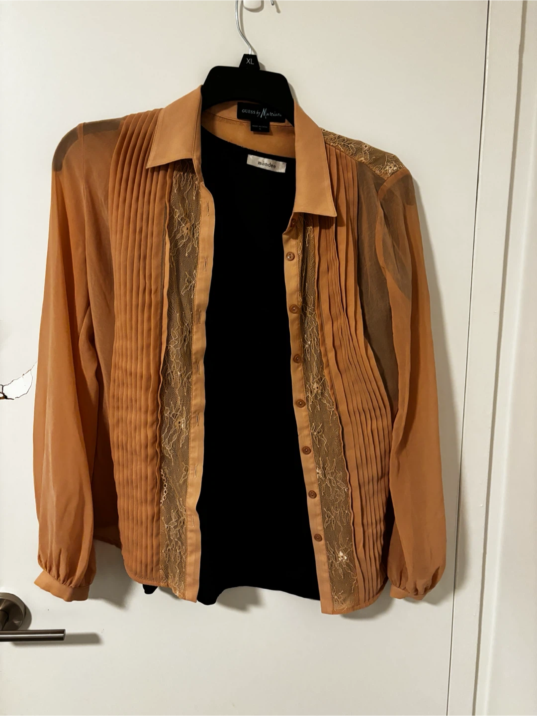 Guess by Marciano Orange Lace Blouse many clothes swipe right - photo 3