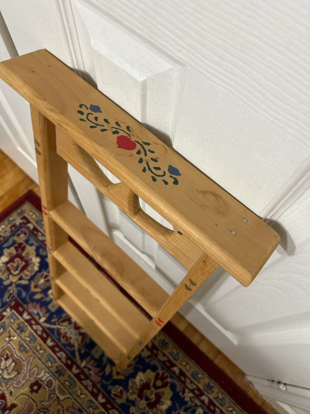 Wooden Shelf with Heart Holes for DIY trinket shelf - photo 3