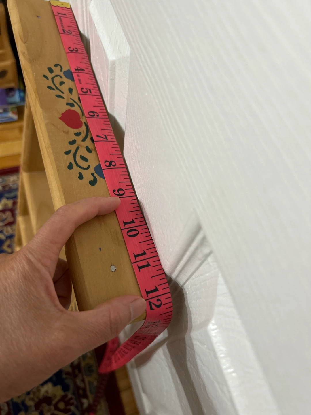 Wooden Shelf with Heart Holes for DIY trinket shelf - photo 5