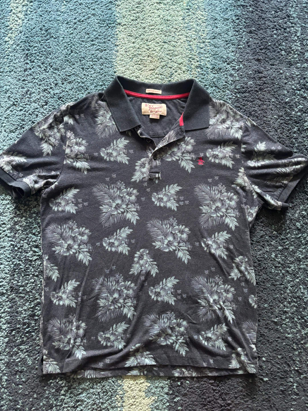 Original Penguin Men's Floral Polo Shirt