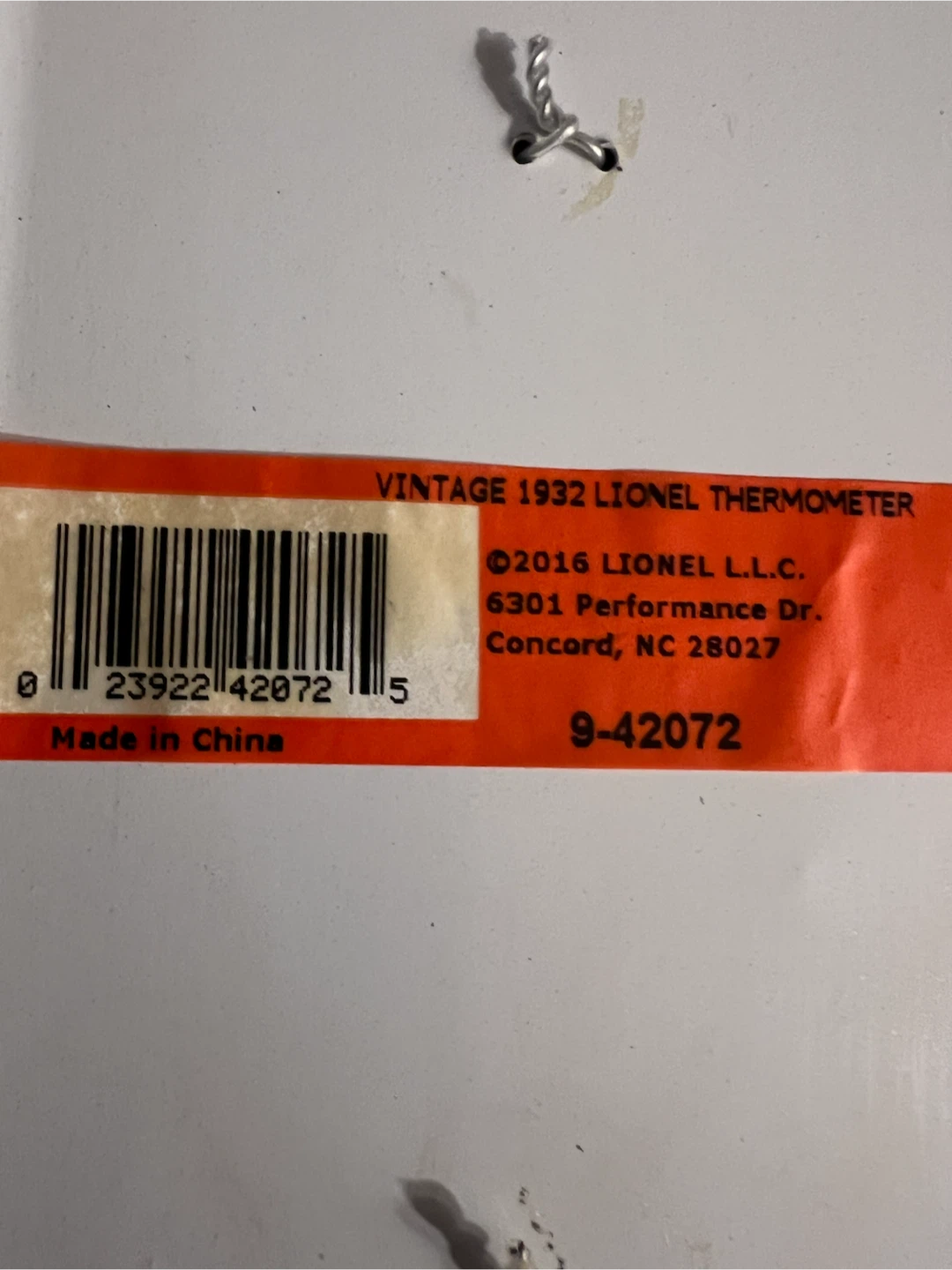 Vintage Lionel Thermometer - photo 5