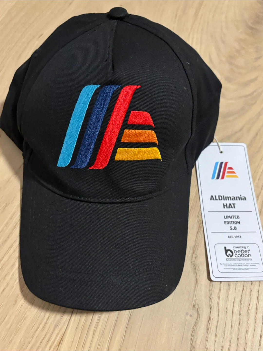ALDIMania Black Aldi Baseball Cap, Adjustable NEW with Tags