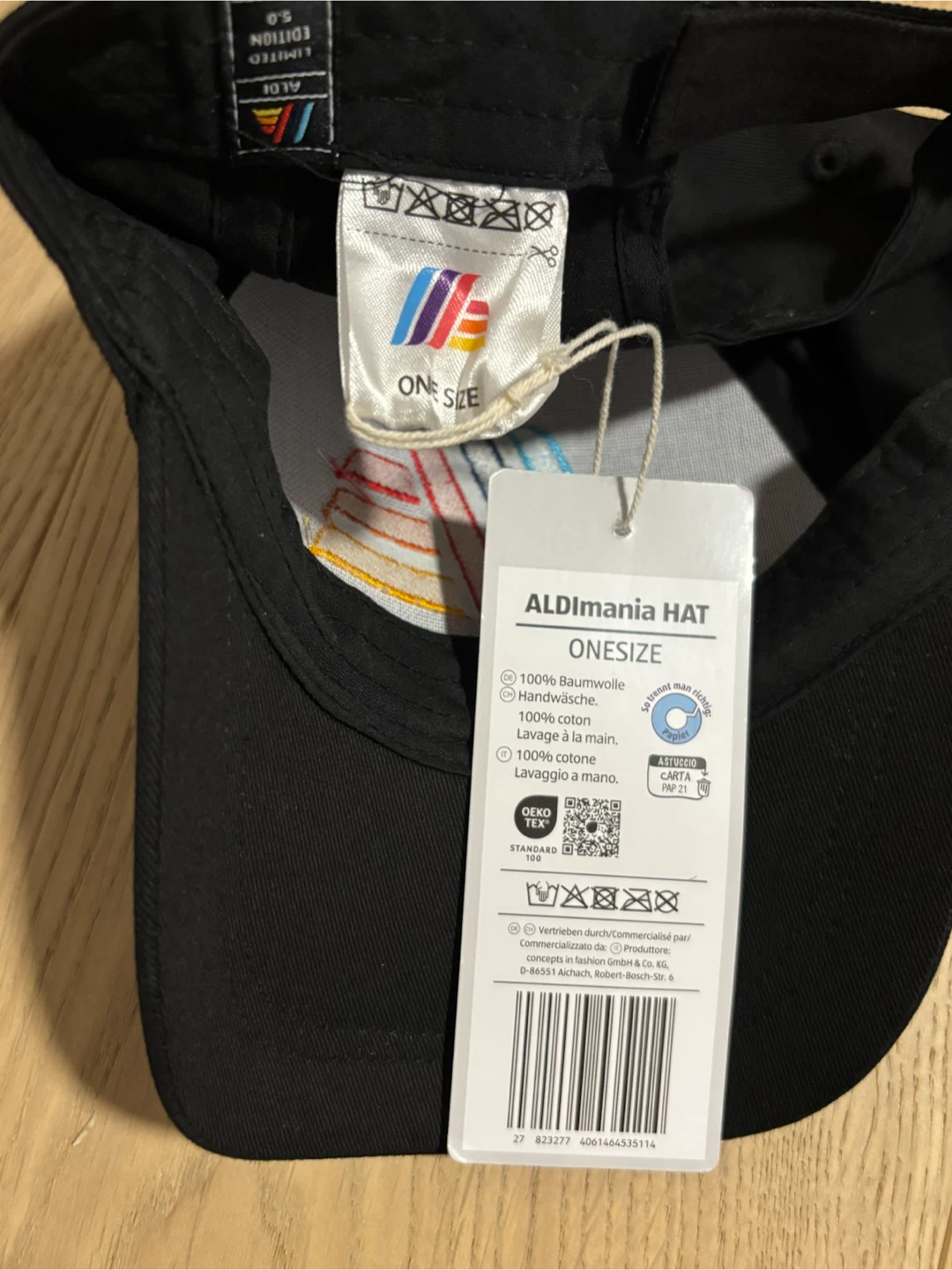 ALDIMania Black Aldi Baseball Cap, Adjustable NEW with Tags - photo 4