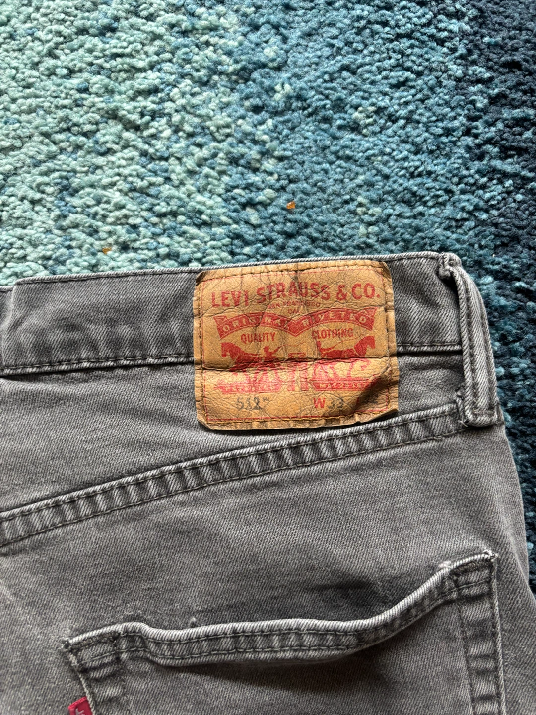 Levi's 512 Grey Slim Taper Jeans 33x32 - photo 4